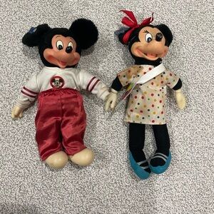 Vintage Mickey and Minnie Doll